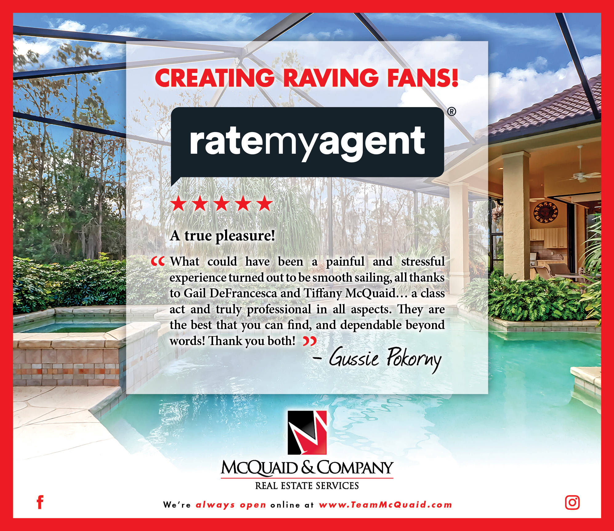 Creating Raving Fans - Quail Creek Estates